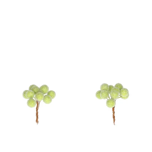 Ojínené bobule na drôte zelené ⌀ 1 cm