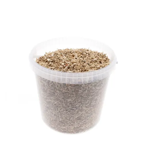 Dekoračná drť drevo chips hnedá 8 mm, 10 l