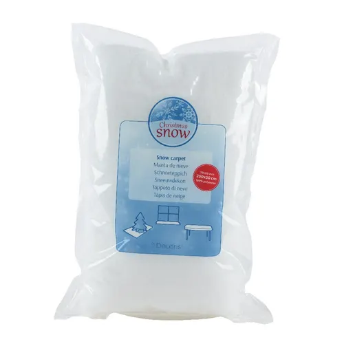 Vianočná dekorácia Snow cover biela 200 × 50 cm