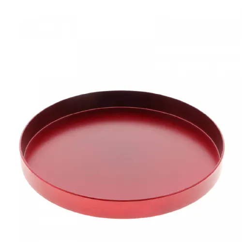 Vianočná dekorácia Melam misa červená ⌀ 27 × 3 cm