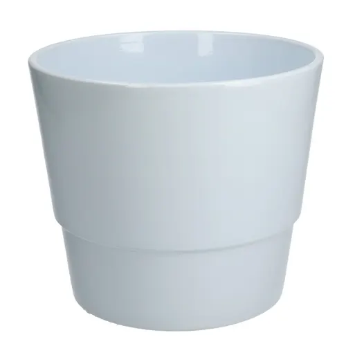 Keramický kvetináč Basic biely ⌀ 18 × 15 cm
