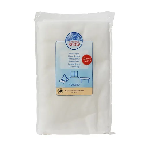 Vianočná dekorácia Snow cover biela 100 × 100 cm