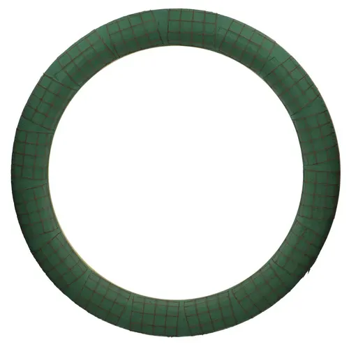 Floristická hmota basic Wreath+wood zelená ⌀ 75 cm