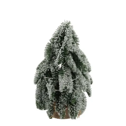 Vianočná dekorácia stromček Nobilis snow dvojfarebná ⌀ 20 × 33 cm