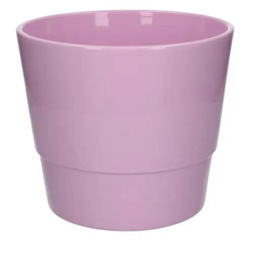 Keramický kvetináč Basic ružový ⌀ 22 cm