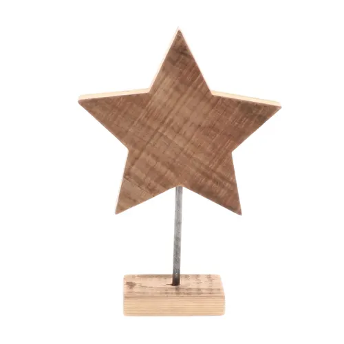 Vianočná dekorácia prírodný dekoračný hviezda hnedá ⌀ 20 × 29 cm