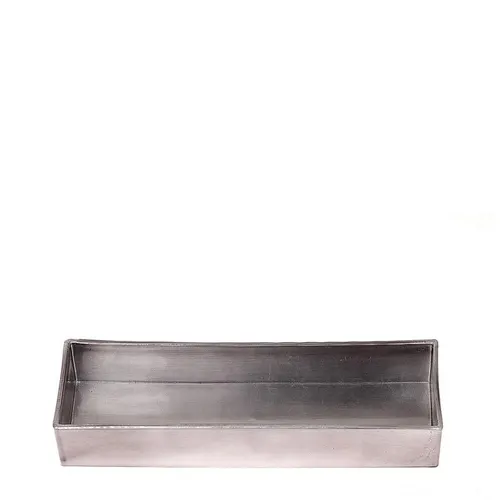 Vianočná dekorácia Melam tácka strieborná 32 × 10,5 × 5 cm