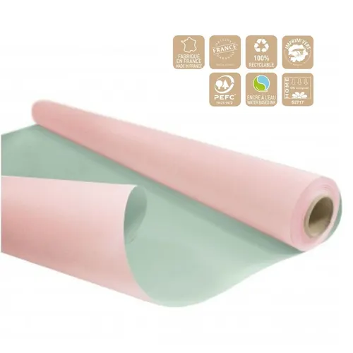Obojstranný baliaci papier Duo dvojfarebný 80 cm, návin 40 m