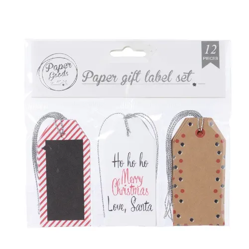 Vianočná dekorácia Labels Merry Christ4* 8,5 cm