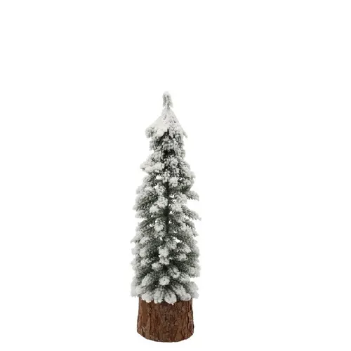 Vianočná dekorácia stromček Pinea snow dvojfarebná ⌀ 8 × 30 cm
