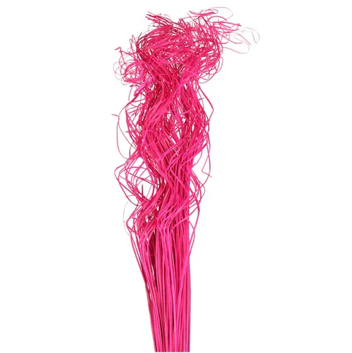 Sušený materiál Curly TingTing fuksiová 70 cm