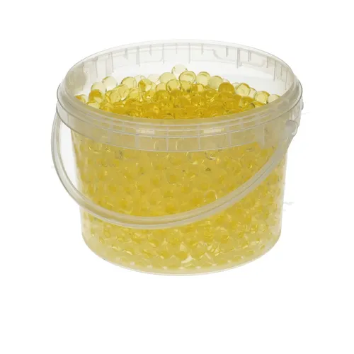 Dekoračná drť Decogel Pearls žltá 9 mm, 3 l