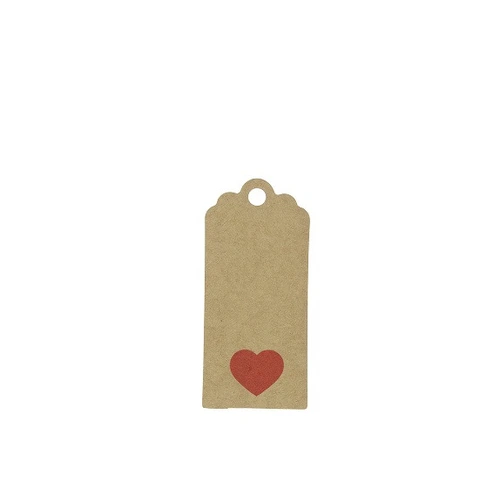 Nálepky srdce hnedé ⌀ 6,5 × 3 cm