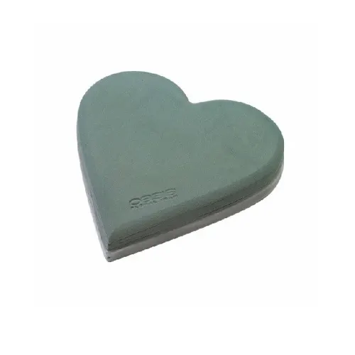 Floristická hmota Oasis srdce Ecobase zelená 29 × 4,5 cm