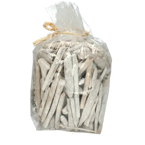 Sušený materiál Driftwood 3/ biela 7 cm