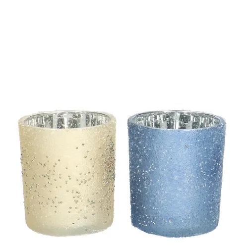 Vianočná dekorácia Tea light Glitter ⌀ 9 × 10 cm