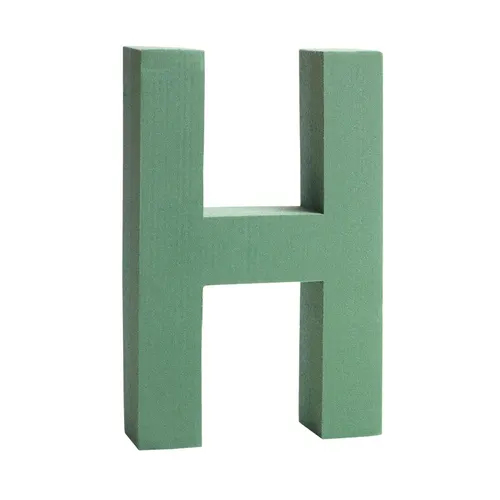 Floristická hmota Oasis písmeno H zelená 31 cm