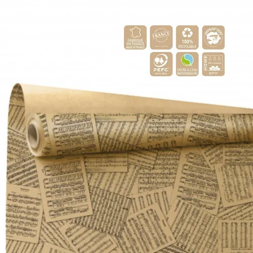 Baliaci papier Récital čierny 80 cm, návin 40 m