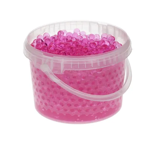 Dekoračná drť Decogel Pearls ružová 9 mm, 3 l