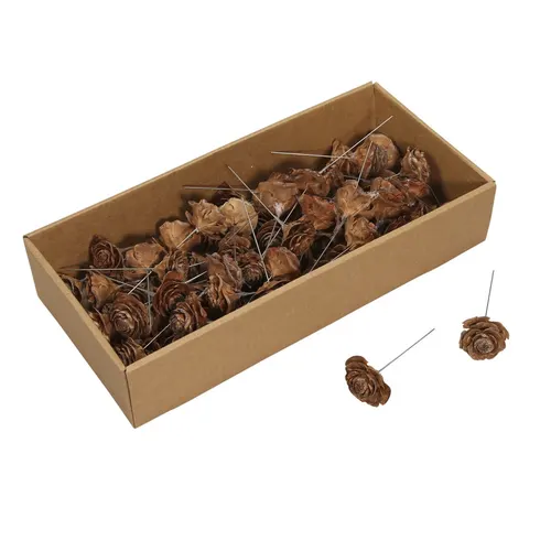 Sušený materiál Cedar rose/wire 10 cm