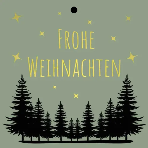 Vianočné kartičky Weihnachten biele 7 × 7 cm