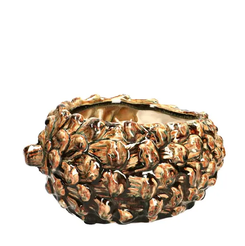 Kvetináč Woodland hnedý 18,5 × 15 × 9,5 cm