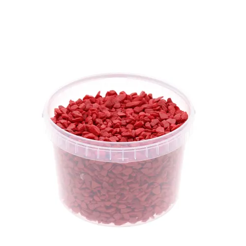 Dekoračná drť drť 9- červená 13 mm, 3 l
