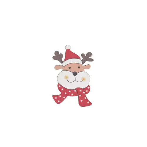 Vianočná dekorácia dekoračný pegs reindeer rood bruin 3,5 cm