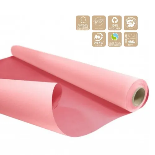Obojstranný baliaci papier Duo ružový 80 cm, návin 40 m