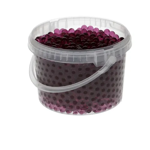 Dekoračná drť Decogel Pearls fuksiová 9 mm, 3 l