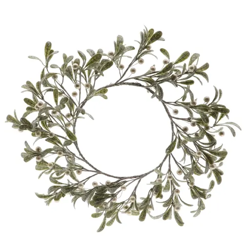 Vianočná dekorácia veniec Mistletoe zelená ⌀ 40 cm