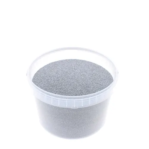 Dekoračný piesok strieborný 0,5 mm, 3 l
