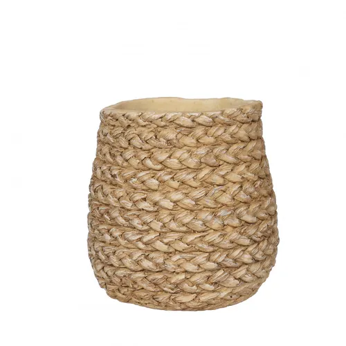 Keramický kvetináč Ibiza hnedý ⌀ 16,5 × 15,5 cm