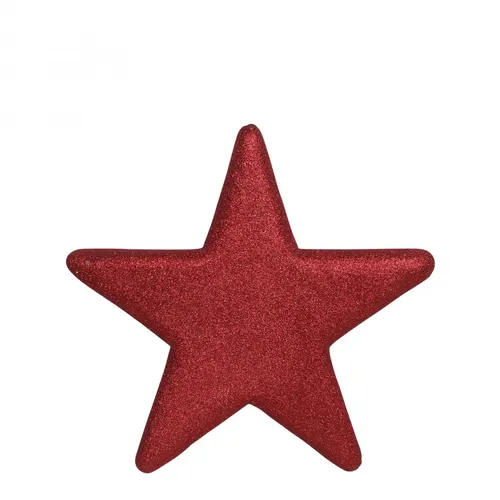 Vianočná dekorácia dekoračný hviezda sparkling červená ⌀ 25 cm