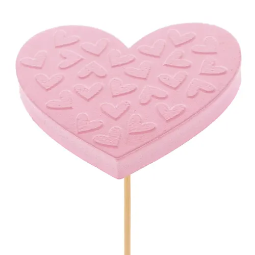 Srdce Pixie ružové na zápichu 50 cm