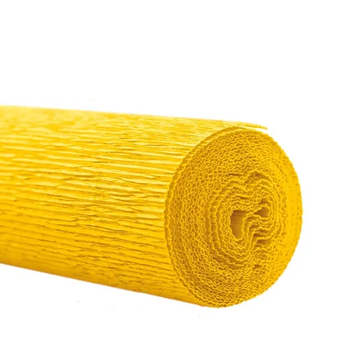 Krepový papier žltý 50 cm, návin 2,5 m