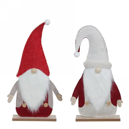 Vianočná dekorácia dekoračný santa plsť červená 42 cm