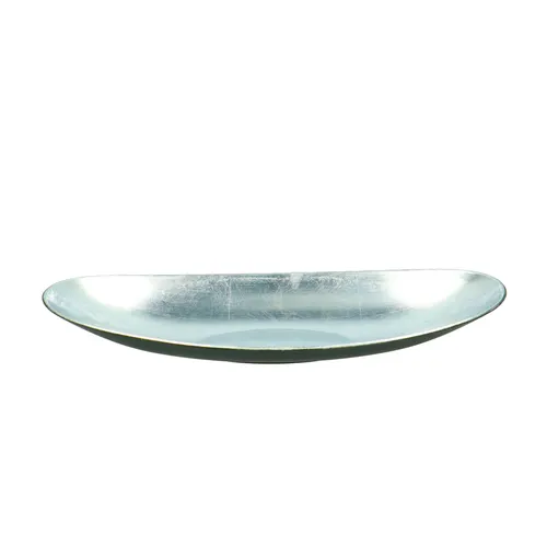 Vianočná dekorácia Melam misa ov.40/ strieborná 17 × 6 cm