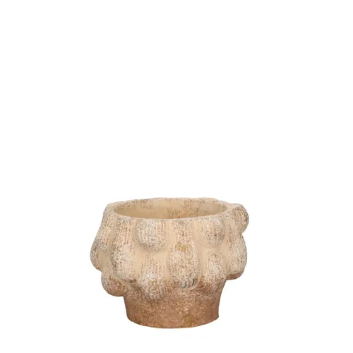 Keramický kvetináč Neooy krémový ⌀ 13 × 9 cm