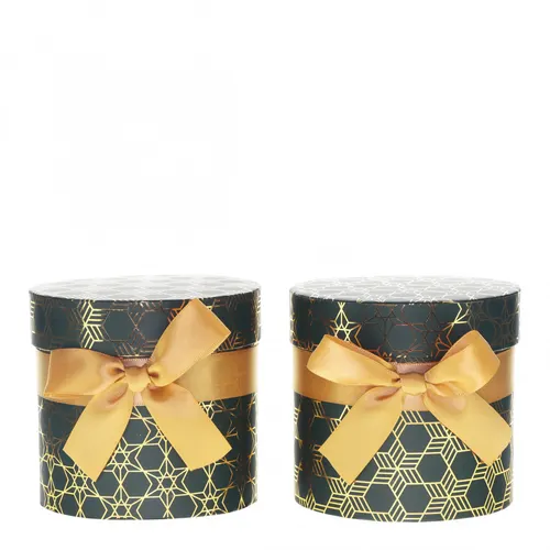 Vianočná dekorácia Hatbox Angele mix zelená ⌀ 12,5 × 12 cm