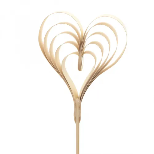 Srdce Eternal Love krémové na zápichu 50 cm