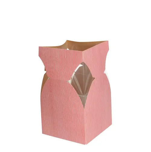 Taška na kyticu BasicLine červená ⌀ 11,5 × 21 cm