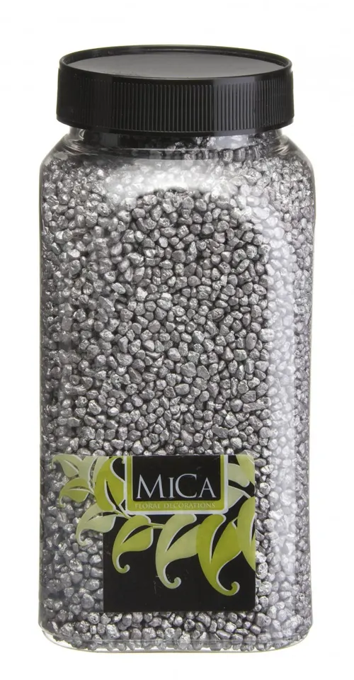 Dekoračná drť drť 2- strieborná 4 mm, 1 kg