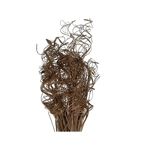 Sušený materiál Curly TingTing hnedá 70 cm