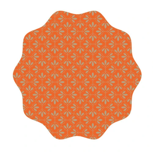 Okrúhle celofánové hárky Isabella oranžové ⌀ 73 cm