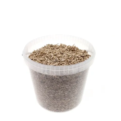Dekoračná drť drevo chips biela 8 mm, 10 l