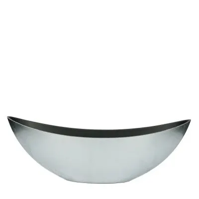 Vianočná dekorácia Melam boat 39/ strieborná 12 × 13 cm