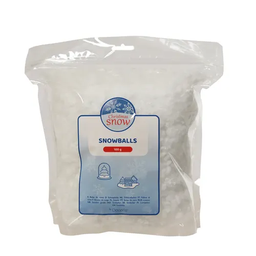 Vianočná dekorácia Snowballs polyester biela 100 g