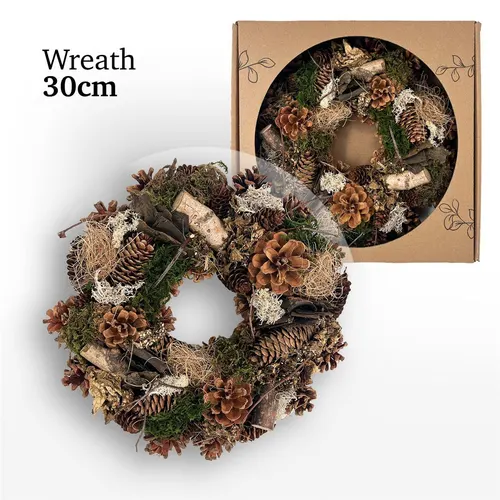 Wreath Frost Natturel 30 cm