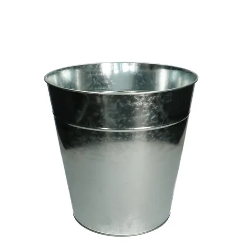 Zinok váza Shop strieborná ⌀ 27,5 × 27,5 cm, 10 l